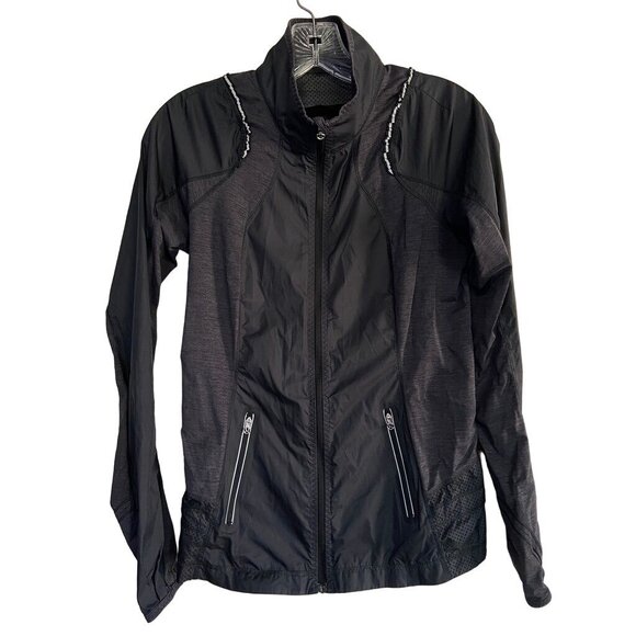 Lululemon Run Nothin' But Run Jacket Full Zip Lightweight Black Coat Women's 4 - Picture 3 of 10
